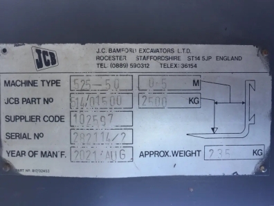 JCB Pallet tines